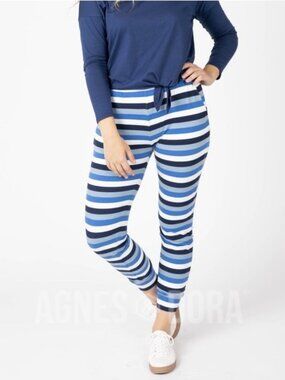 Agnes & Dora Everyday Jogger Toboggan Stripe Blue NWT XXS XS